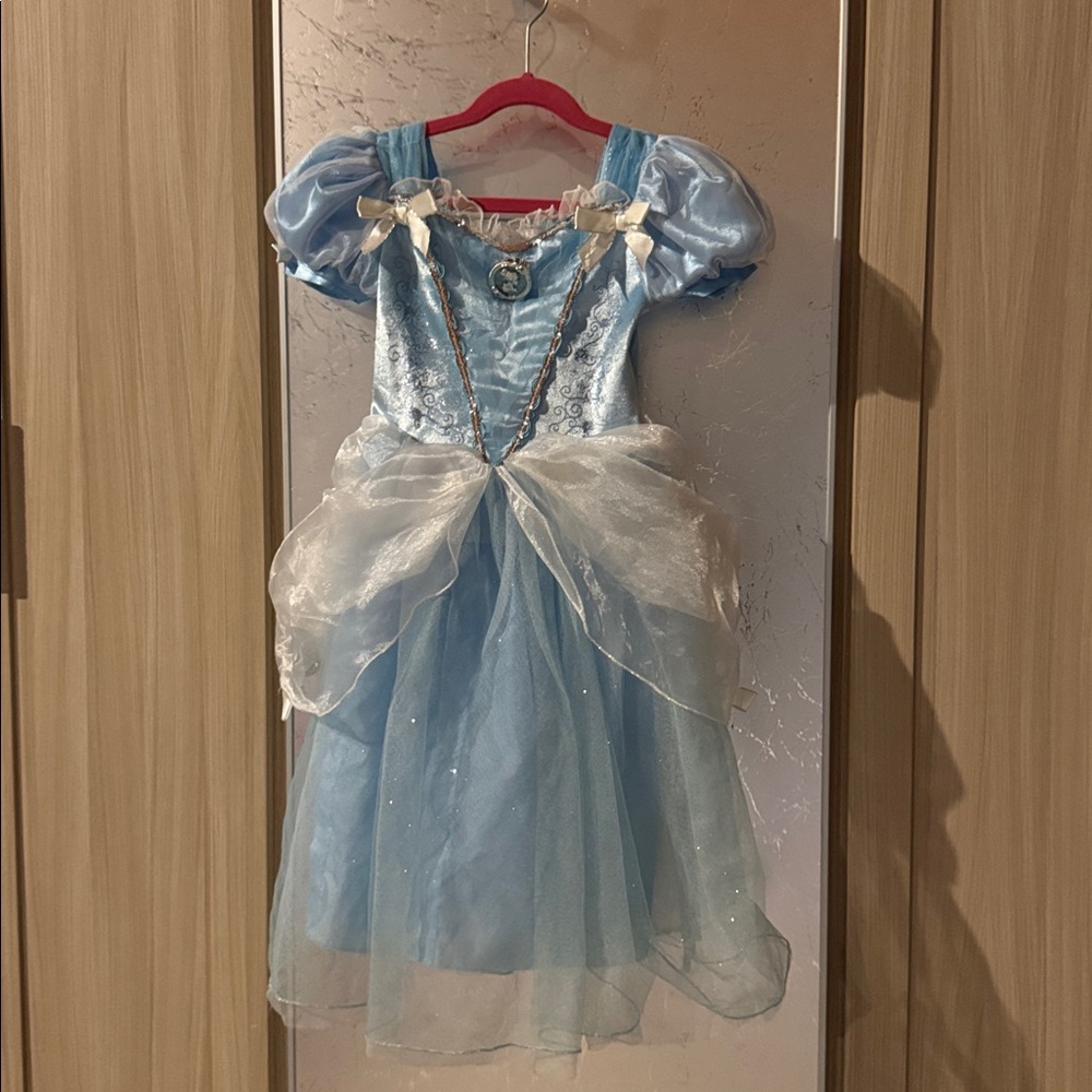 Disney Blue and White Dress with Lace Details